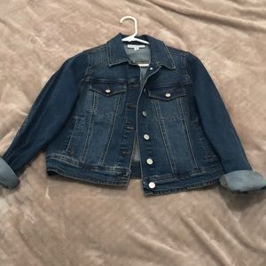 Jessica Simpson maternity jean jacket